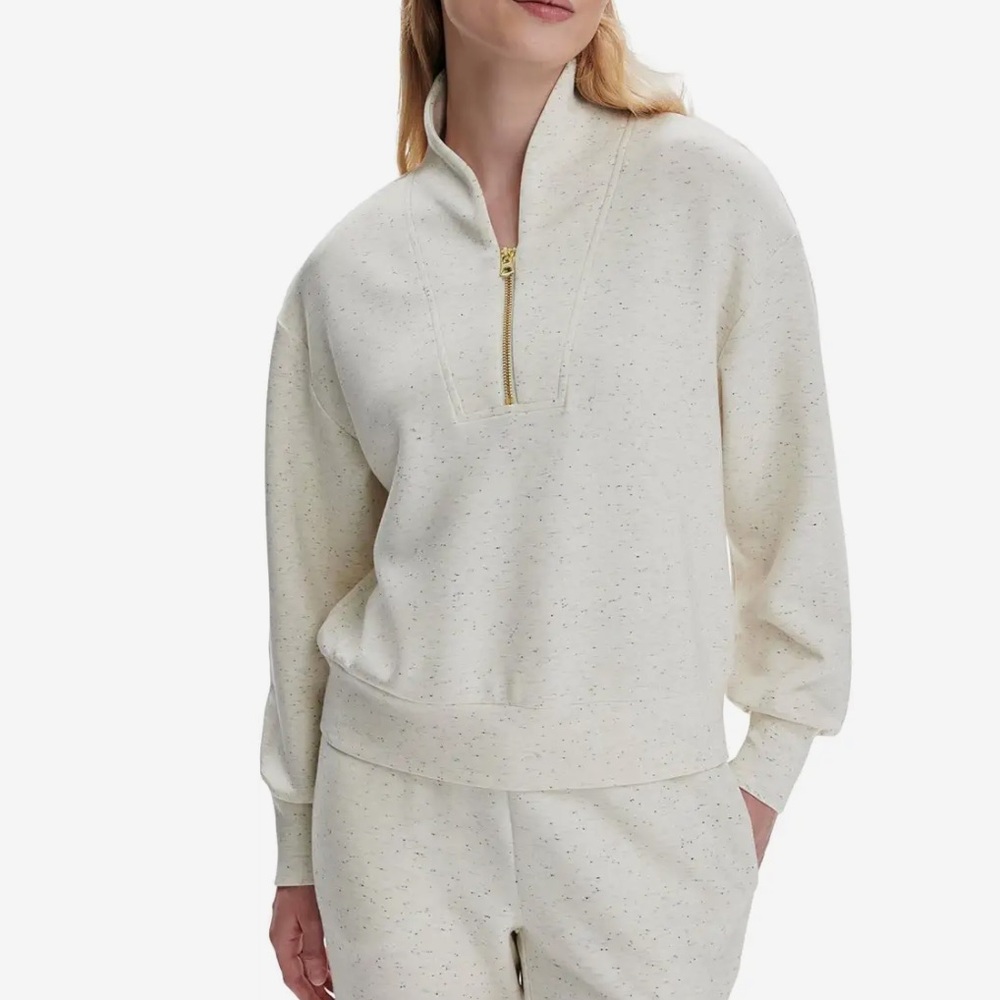 Varley Ivory Mark Fleck Davidson Sweatshirt Medium NWT